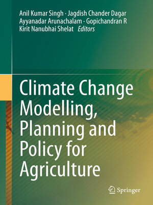 cover image of Climate Change Modelling, Planning and Policy for Agriculture